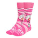 Chaussette adulte Disney Alice au Pays des Merveilles avec motif du Chat de Cheshire souriant sur fond foncé.