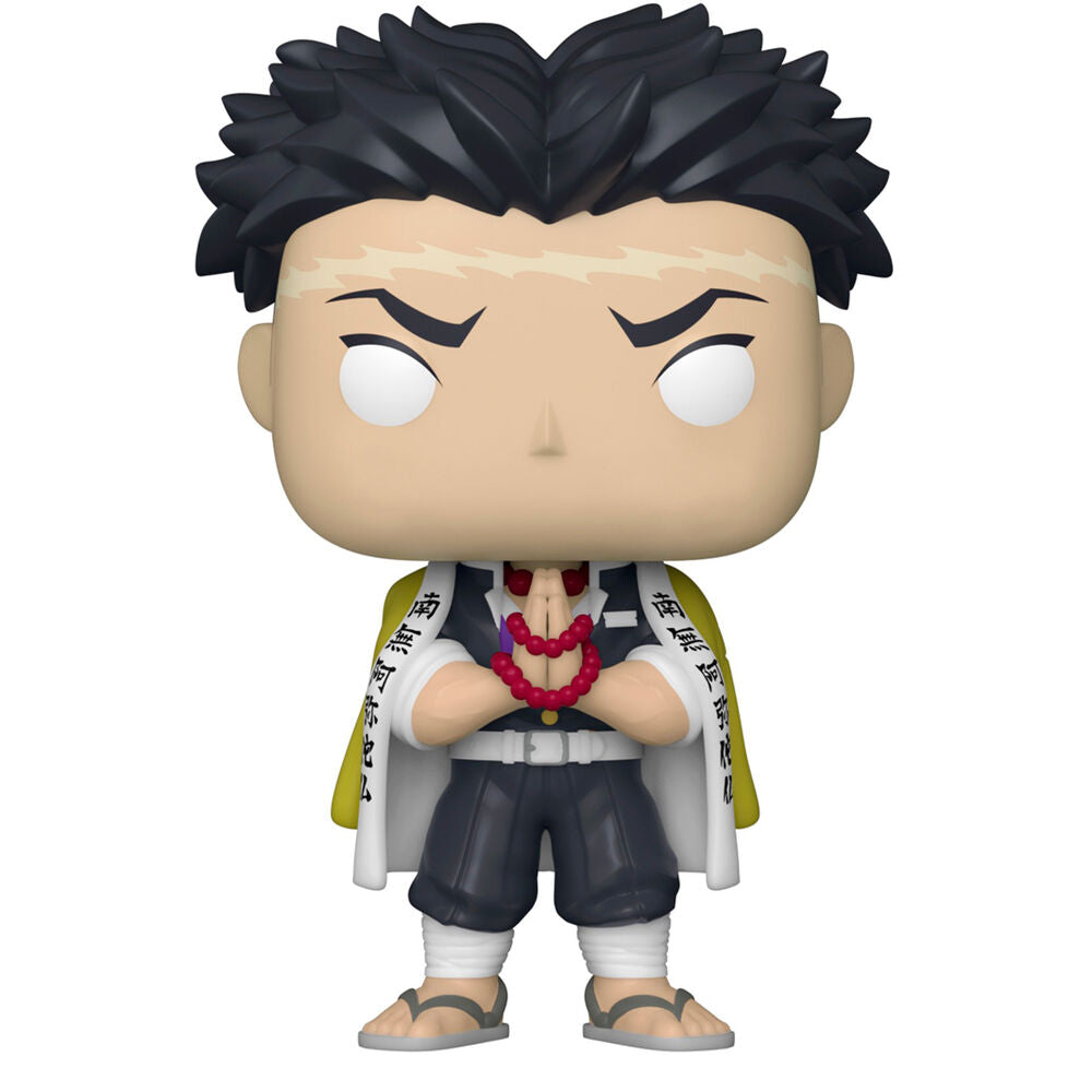 Figurine Funko POP Gyomei Himejima en vinyle de 9 cm avec détails précis et couleurs vives dans sa boîte cadeau.