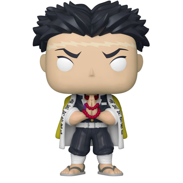Figurine Funko POP Gyomei Himejima en vinyle de 9 cm avec détails précis et couleurs vives dans sa boîte cadeau.