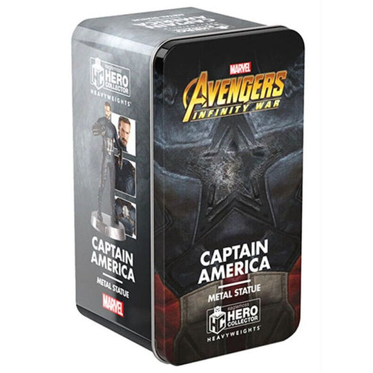 Détail rapproché de la figurine Captain America montrant le bouclier emblématique et les textures réalistes