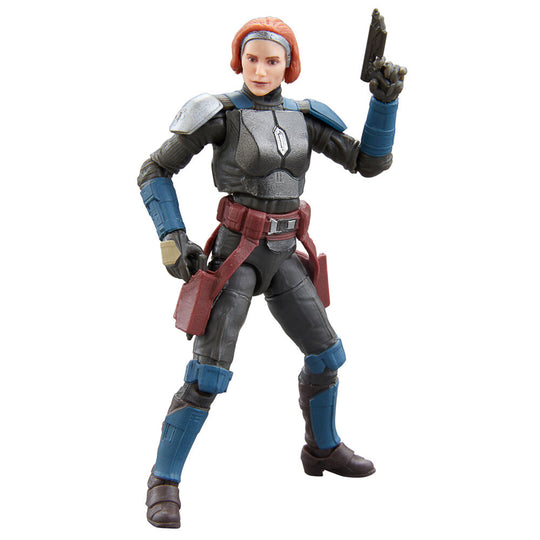Présentoir complet de la figurine Bo-Katan Kryze Plazir-15 avec tous les accessoires visibles