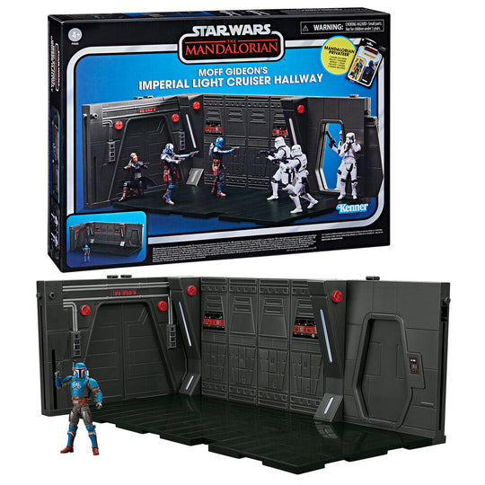 Playset Star Wars Moff Gideon avec croiseur impérial et figurine Mandalorian de 9,5 cm