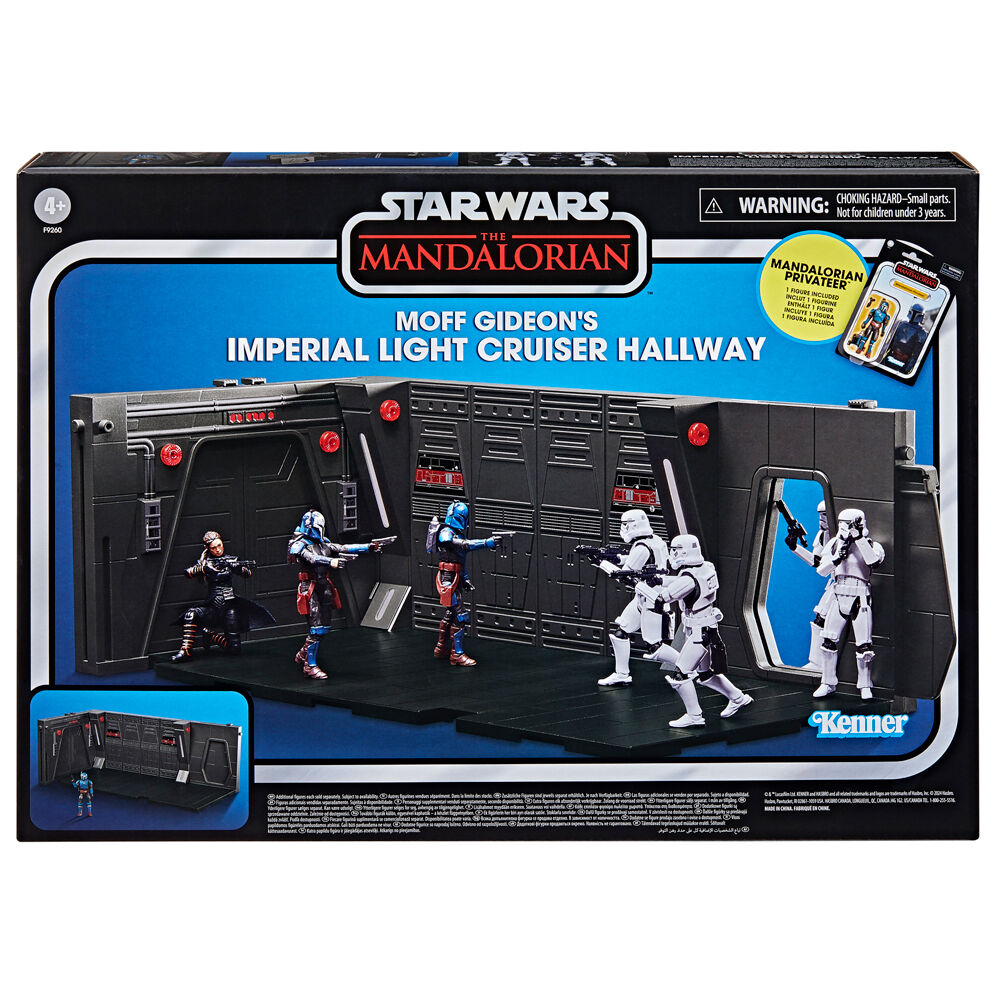Packaging premium du playset Star Wars Moff Gideon signé HASBRO