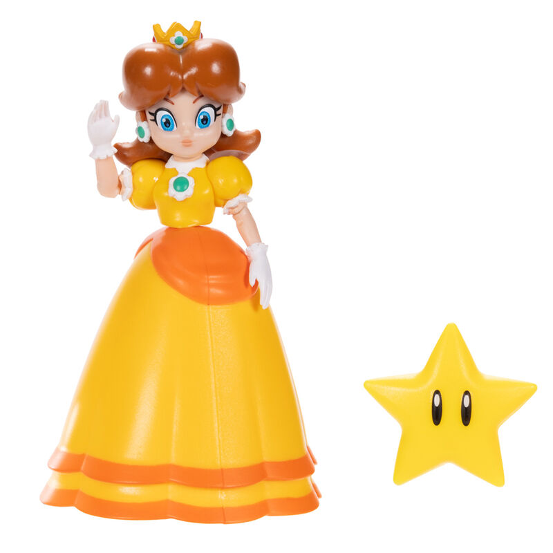 Figurine articulée Super Mario Bros 10cm en pose d'action dynamique