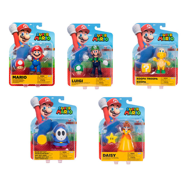 Figurine Super Mario Bros Wave 41 de 10cm en position dynamique vue de face
