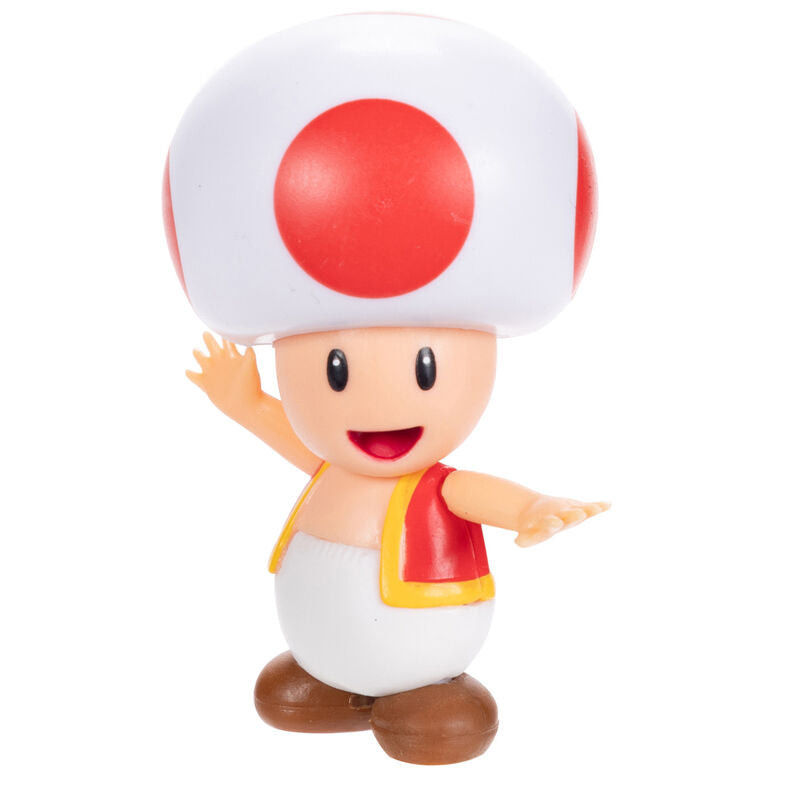Vue latérale d’une figurine Super Mario Bros 6cm JAKKS PACIFIC