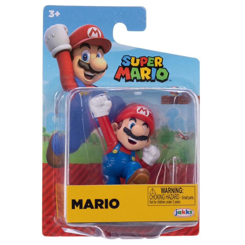 Vue rapprochée des mains articulées d’une figurine Super Mario Bros