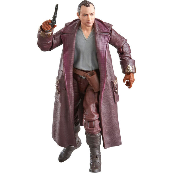 Détail de la tête et du visage de la figurine Jod Na Nawood 9,5cm par HASBRO sur fond blanc