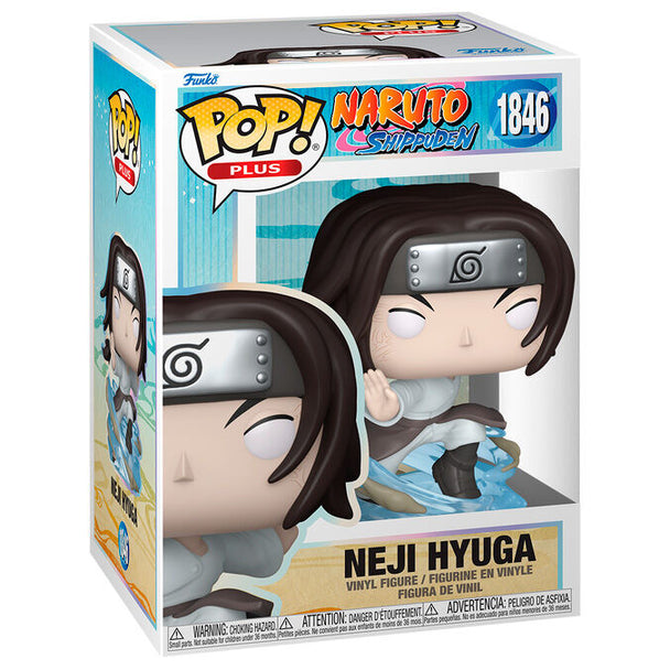 Figurine Funko POP Neji Hyuga de Naruto Shippuden en vinyle, vue avant avec détails du costume et visage expressif
