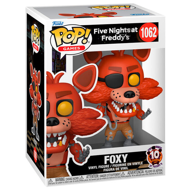Figurine Funko POP de Foxy de Five Nights at Freddy's en vinyle de 9 cm dans sa boîte cadeau officielle FUNKO