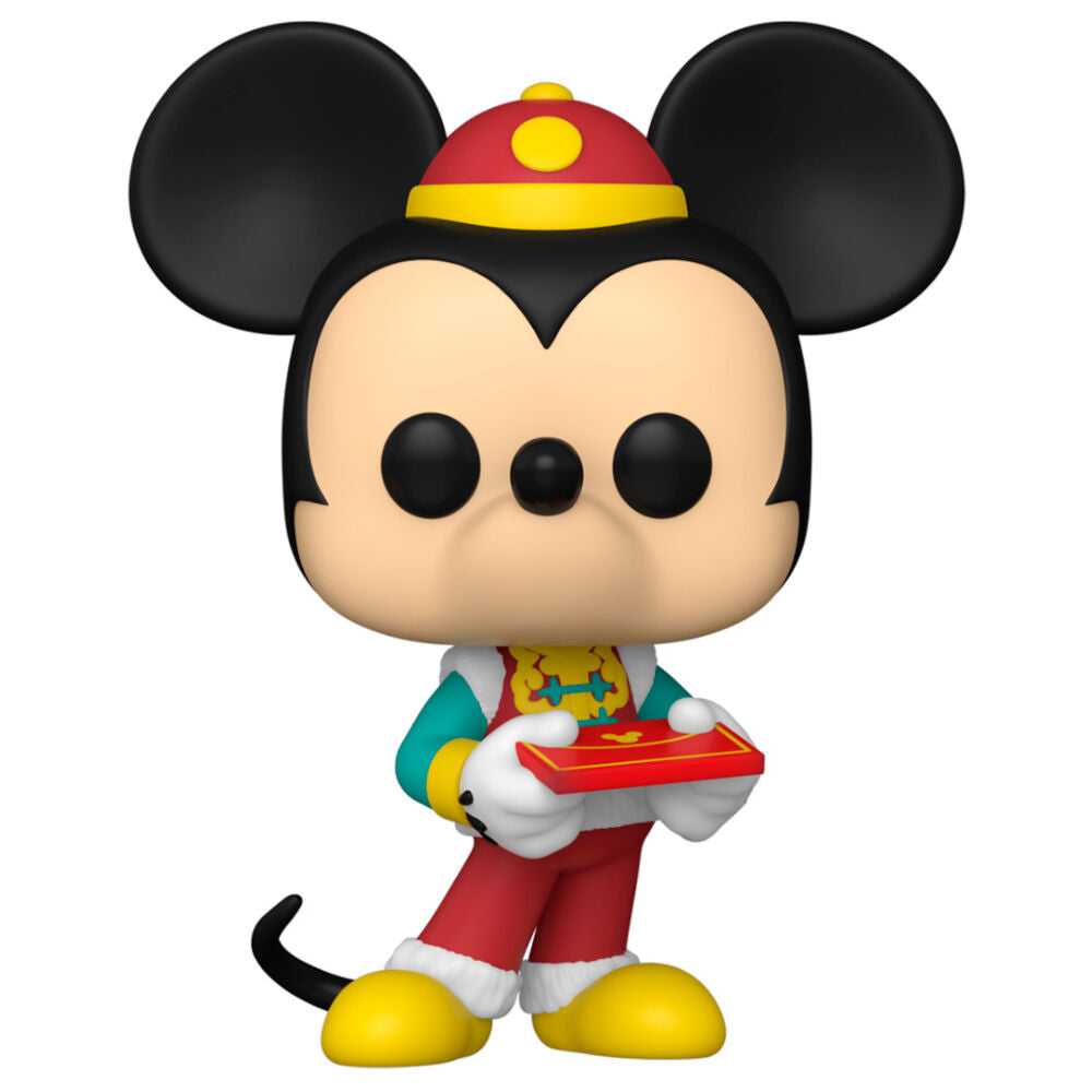 Détail de la figurine Funko POP Mickey and Friends Nouvel An Lunaire montrant les couleurs vibrantes et le design festif