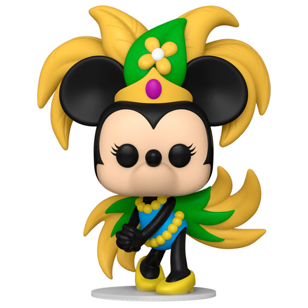 Boîte cadeau officielle Funko POP contenant la figurine Minnie Carnaval de 9 cm, vue de face