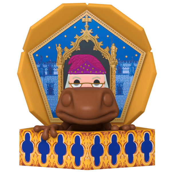 Vue détaillée de la figurine Grenouille en Chocolat FUNKO POP Deluxe avec ses couleurs vives et son emballage