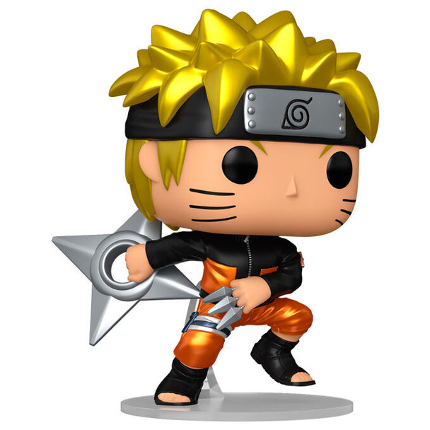 Figurine Funko POP Naruto Uzumaki Chase de 9 cm en vinyle avec détails précis, présentée dans sa boîte cadeau officielle.