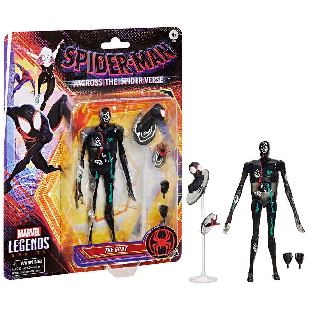 Figurine articulée The Spot de Spider-Man Across The Spider-Verse vue de face avec détails précis