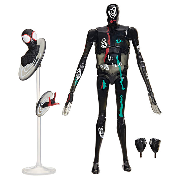 Gros plan sur le visage de la figurine The Spot montrant les textures et expressions uniques