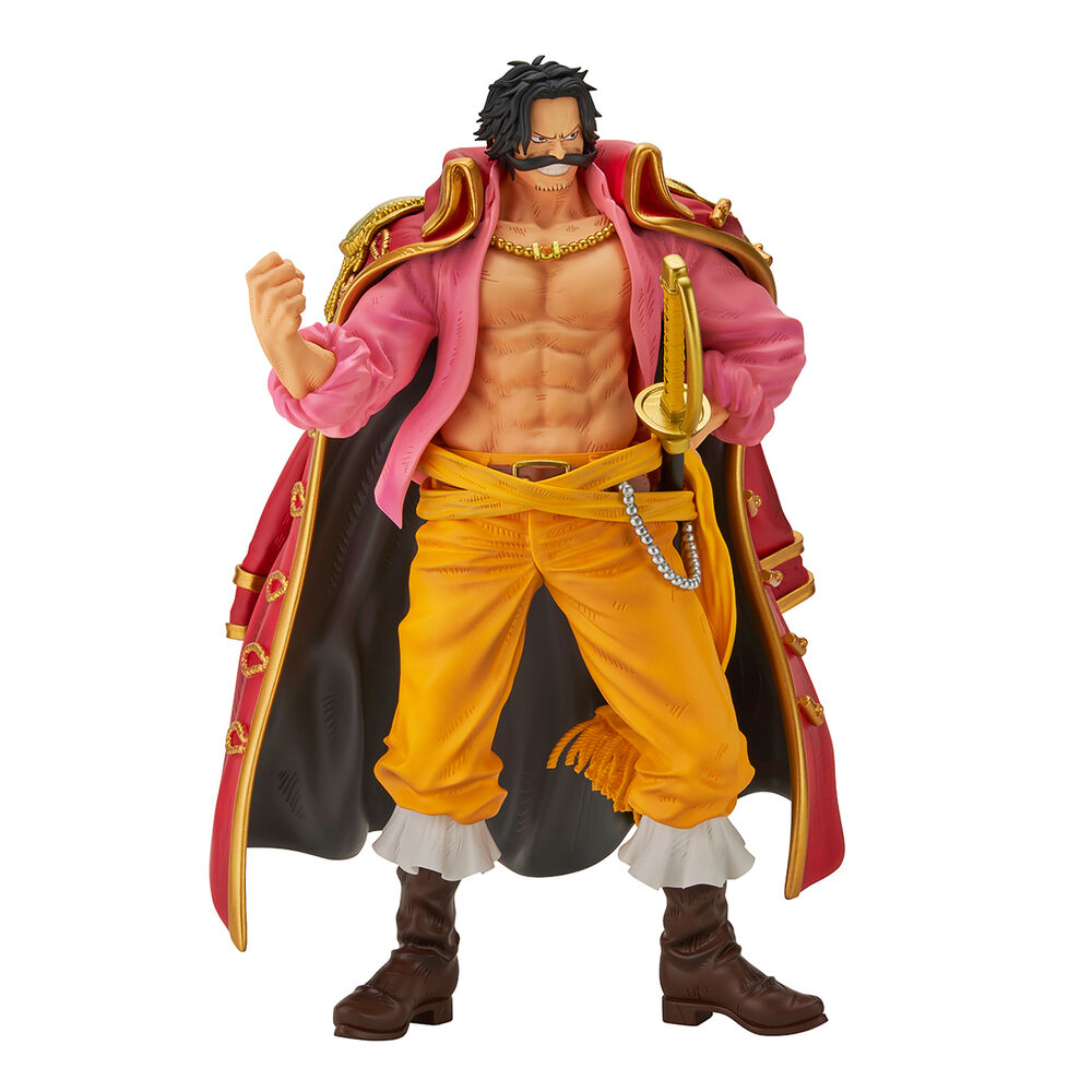 Figurine Gol D Roger Ichibansho 21cm de face avec détails précis et couleurs vives signée BANPRESTO