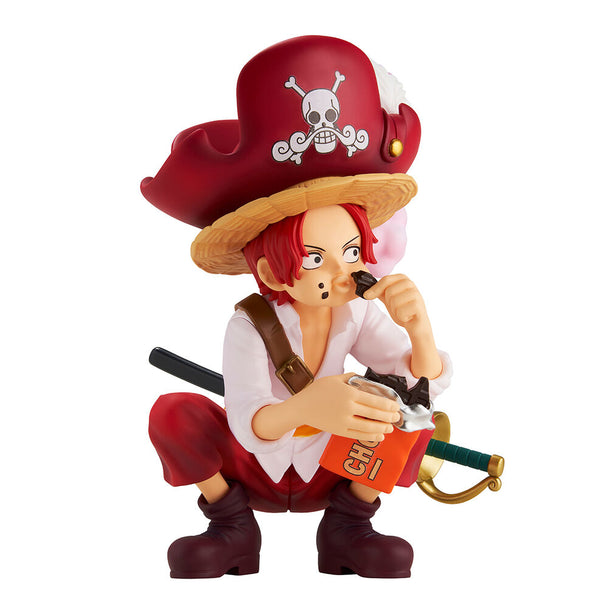 Figurine Shanks Ichibansho de One Piece vue de face, hauteur 9 cm par BANPRESTO