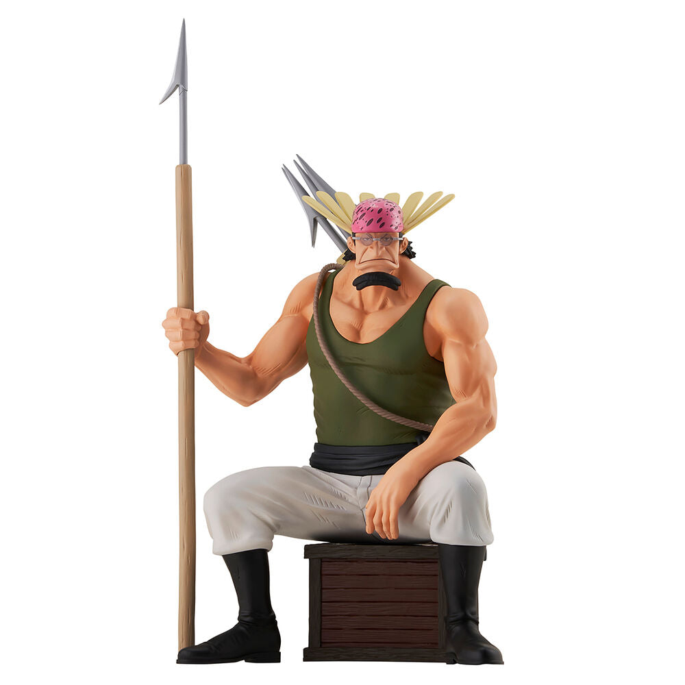 Figurine One Piece Crocus Ichibansho en position dynamique sur socle