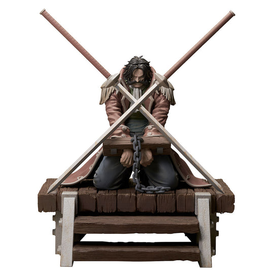 Figurine One Piece Roger Pirates 13cm vue de face avec détails précis et couleurs vives