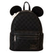 Sac à dos Loungefly Disney Mickey Ear Evergreen vue de face avec oreilles de Mickey en cuir vegan vert