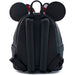 Détail du sac à dos Loungefly Minnie Bow montrant la texture et la qualité des matériaux
