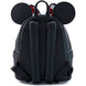 Détail du sac à dos Loungefly Minnie Bow montrant la texture et la qualité des matériaux