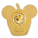 Image rapprochée du pin's Disney Loungefly montrant la finition émaillée brillante