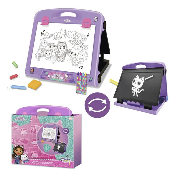 Set de papeterie portable Gabbys Doll House de CERDÁ avec accessoires colorés sur fond blanc