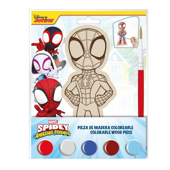 Figurine à colorier Marvel Spidey Amazing Friends de la marque CERDÁ, présentée avec un design prêt à être personnalisé.