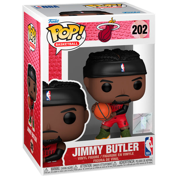 Boîte cadeau officielle contenant la figurine Funko POP NBA Jimmy Butler Miami Heat