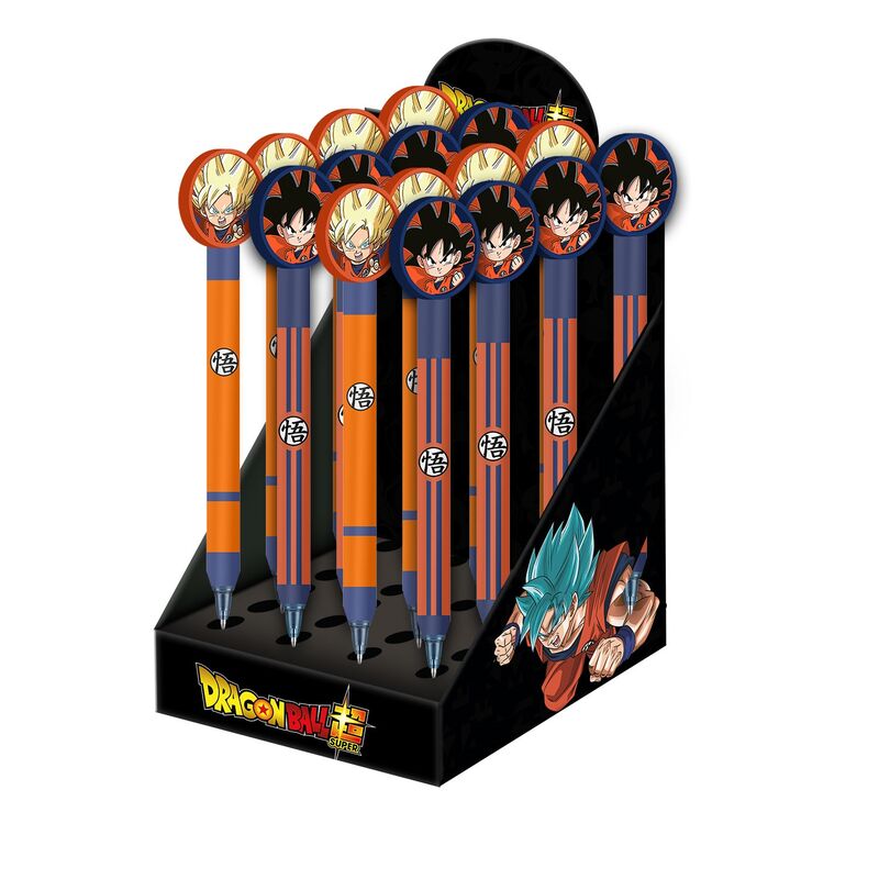 Stylo effaçable Dragon Ball Super édition assortie avec design coloré et compact, présenté par KARACTERMANIA.