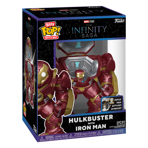 Figurine Bitty Bots FUNKO Hulkbuster en vinyle, vue de face avec détails précis