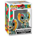 Figurine Funko POP Dilophosaurus Hatchling Jurassic Park vue de face en vinyl 9 cm dans sa boîte cadeau
