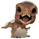 Vue rapprochée de la figurine Funko POP T.Rex Hatchling Jurassic Park montrant les détails du dinosaure bébé