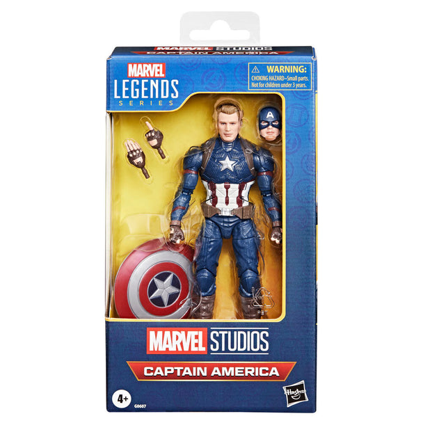 Figurine Captain America Avengers Endgame 15cm vue de face avec bouclier