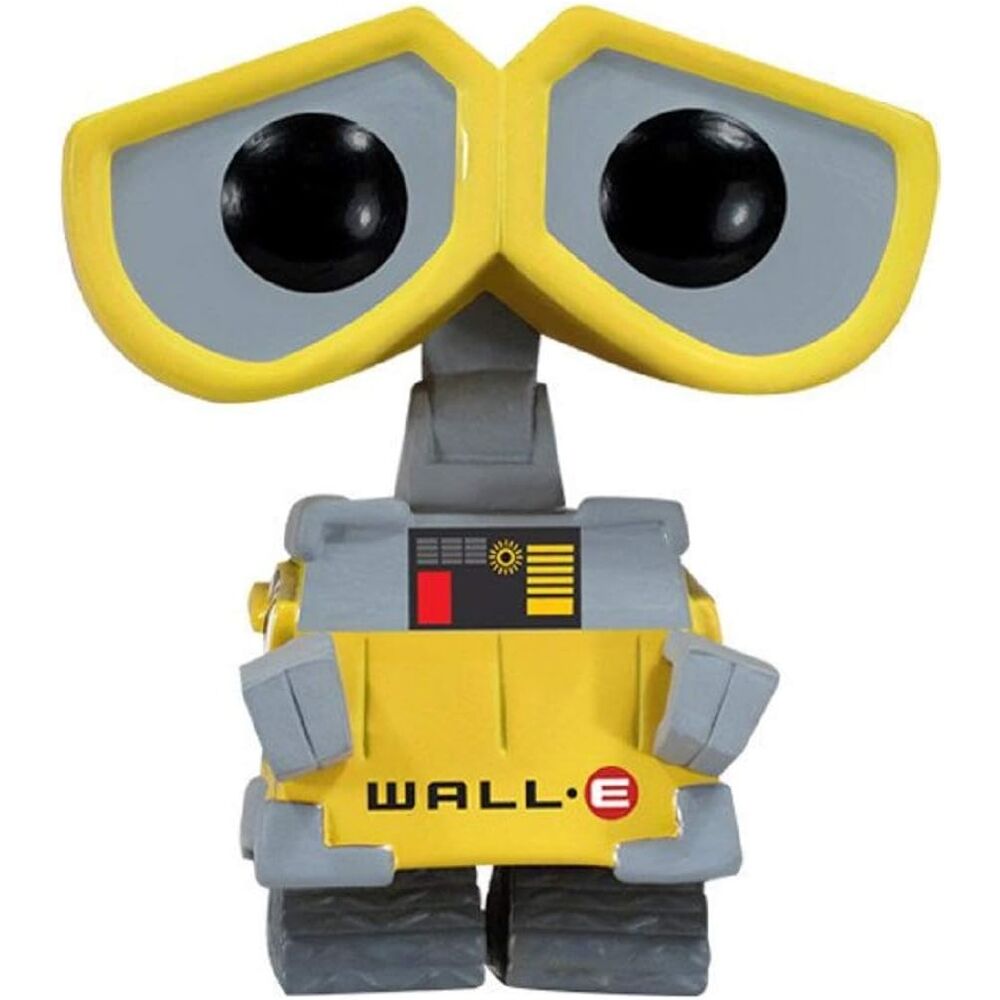 Figurine Funko POP Wall-E de profil montrant les détails du robot et la qualité du vinyle sur fond blanc