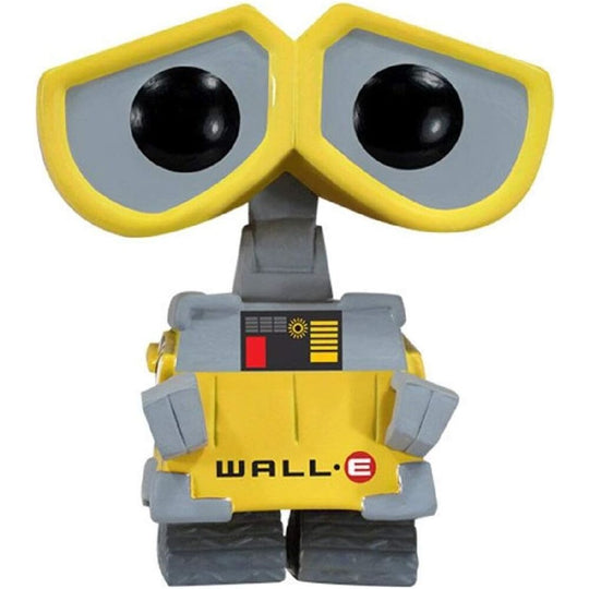 Figurine Funko POP Wall-E de profil montrant les détails du robot et la qualité du vinyle sur fond blanc