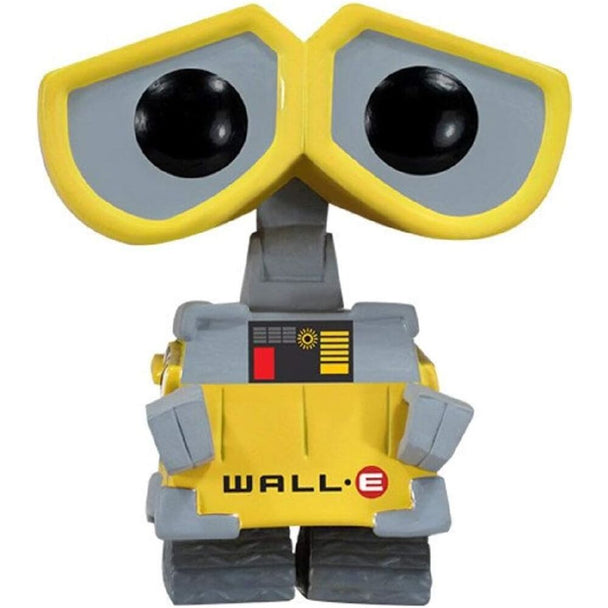Figurine Funko POP Wall-E de profil montrant les détails du robot et la qualité du vinyle sur fond blanc
