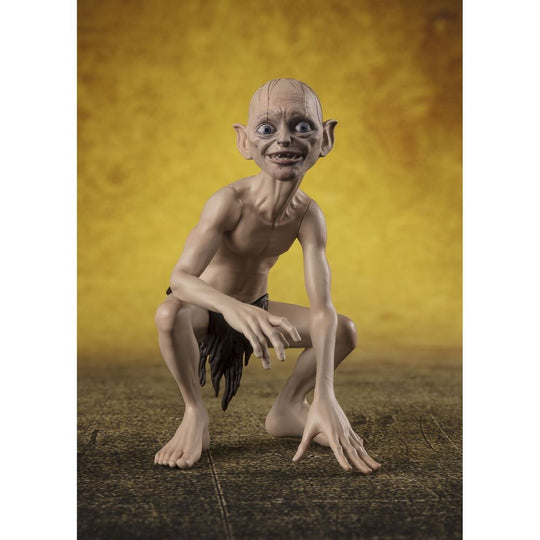 Figurine de Gollum S.H. Figuarts montrant sa posture caractéristique et son expression faciale