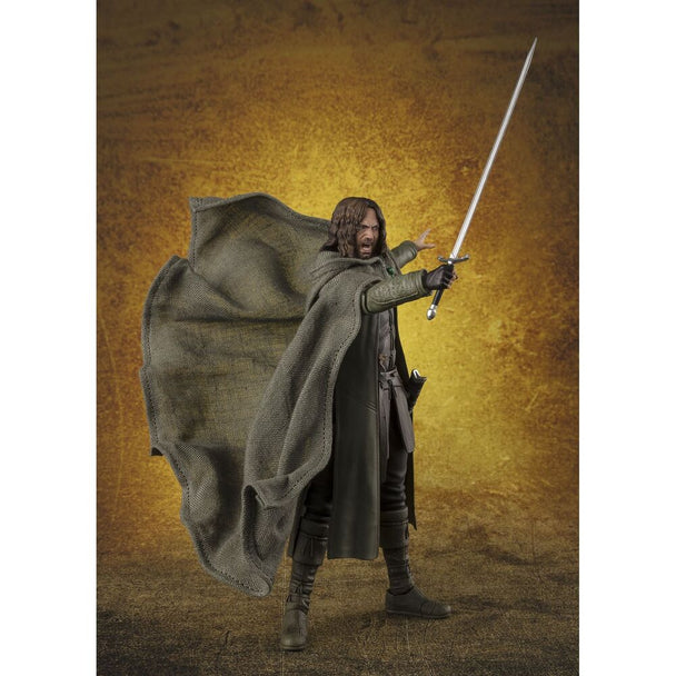 Accessoires de la figurine Aragon : mains interchangeables, épée et poignard détaillés