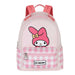Sac à dos Hello Kitty My Melody 25cm vue de face avec design coloré et personnages emblématiques