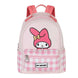 Sac à dos Hello Kitty My Melody 25cm vue de face avec design coloré et personnages emblématiques