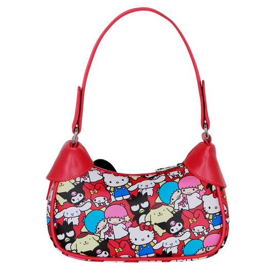Détail du sac Hello Kitty Friends montrant la texture et les finitions soignées