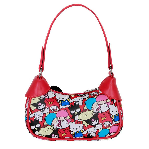 Détail du sac Hello Kitty Friends montrant la texture et les finitions soignées