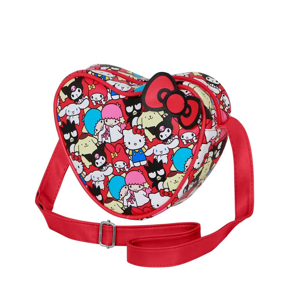 Sac Hello Kitty Friends Hearts KARACTERMANIA porté en bandoulière, dimensions compactes