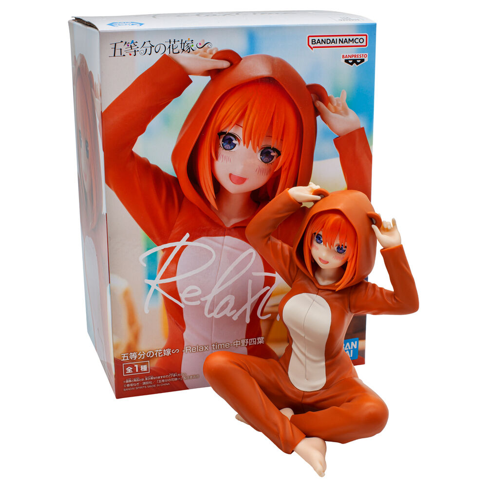 Vue arrière de la figurine Yotsuba Nakano mettant en valeur la coiffure et les accessoires