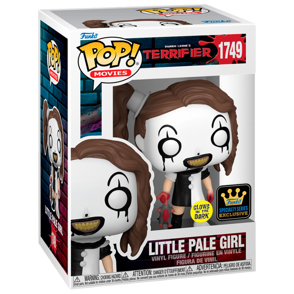 Figurine Funko POP Damien Leones Terrifier Little Pale Girl en vinyle de 9 cm dans sa boîte cadeau officielle FUNKO