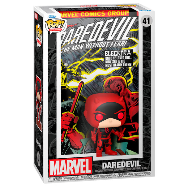 Figurine Funko POP Daredevil Marvel en design Comic Cover, vue de face avec détails précis et couleurs vives