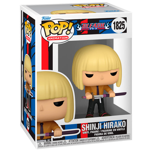 Figurine Funko POP de Shinji Hirako de Bleach en vinyle, vue de face dans sa boîte cadeau
